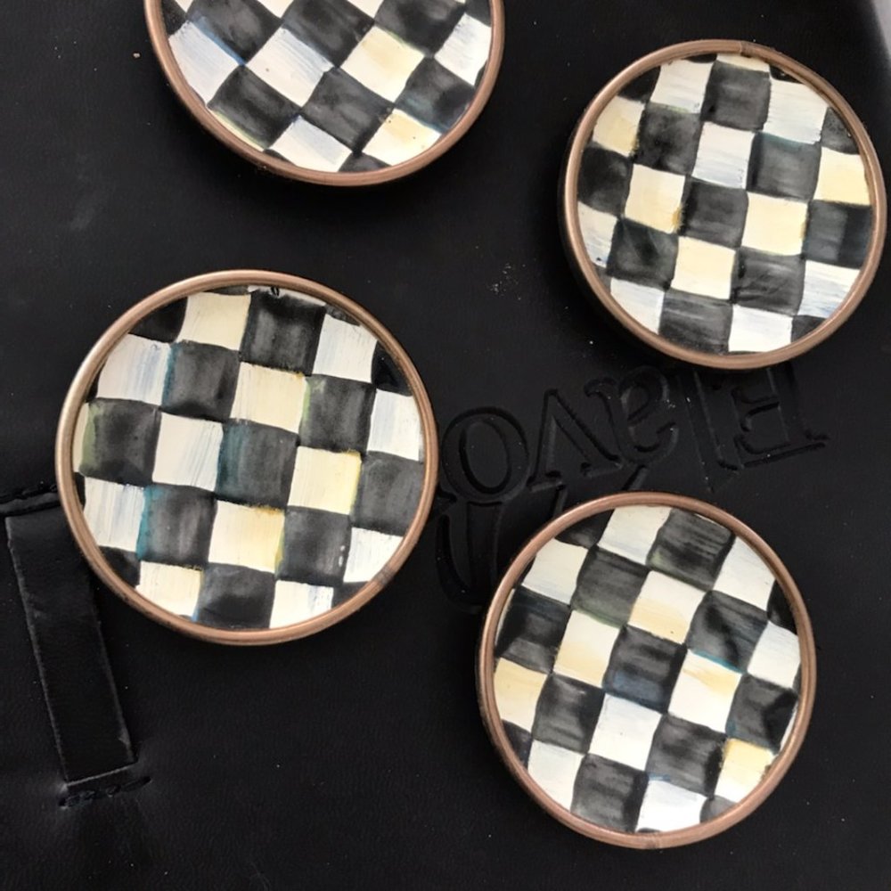 Mackenzie Childs Courtly Check Magnets
